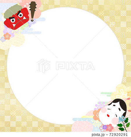 節分のフレーム素材 - 複数のバリエーションがあります 72920291