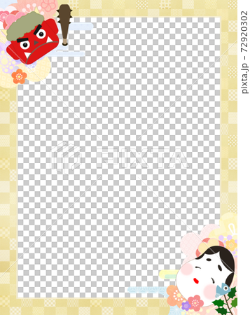 節分のフレーム素材 - 複数のバリエーションがあります 72920302