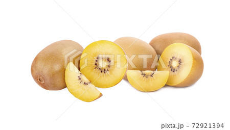Yellow Flesh Kiwi Fruit Isolated on white background Yellow Flesh Kiwi Fruit Isolated on white background 72921394