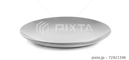 gray Plate isolated on white background 72921396