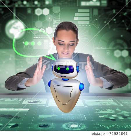 Concept of chat bot in modern business communication 72922841
