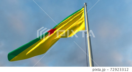 3d rendering of the national flag of the French Guiana 72923312
