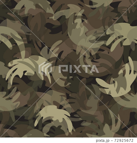 Camouflage seamless pattern texture. Abstract vector military camo