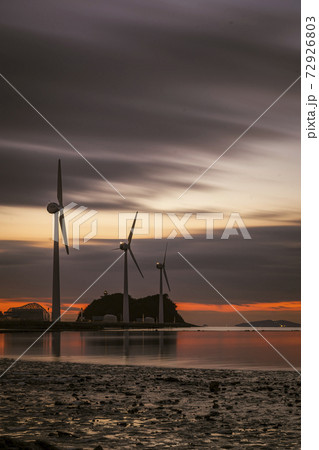 夕焼け 自然 夕日 72926803