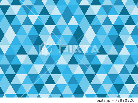 三角形寒色ブロックパターン 72930526