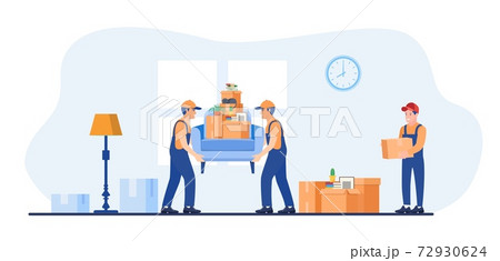 Concept moving house. 72930624