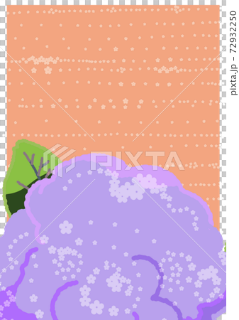 こんもりとしたカリフラワーを真上から見たイラスト			 72932250