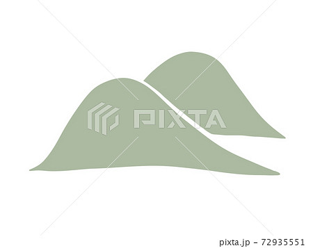 丸い山々(白背景) 丸い山々(白背景) 72935551