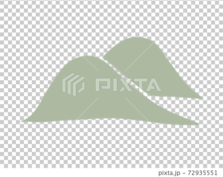 丸い山々(白背景) 丸い山々(白背景) 72935551