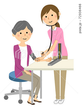 健康チェック 血圧測定 72936466