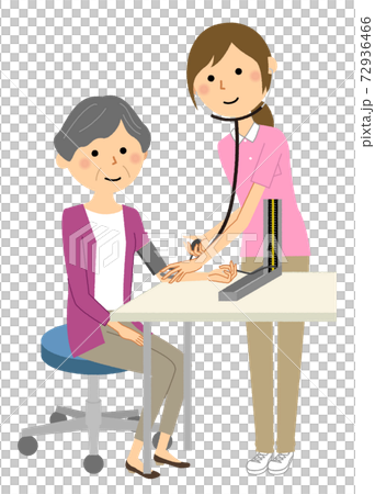 健康チェック 血圧測定 72936466