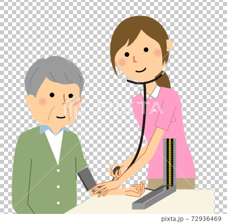 blood pressure screening clipart people