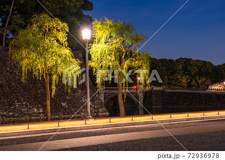 《東京都》皇居外苑・夜景 72936978