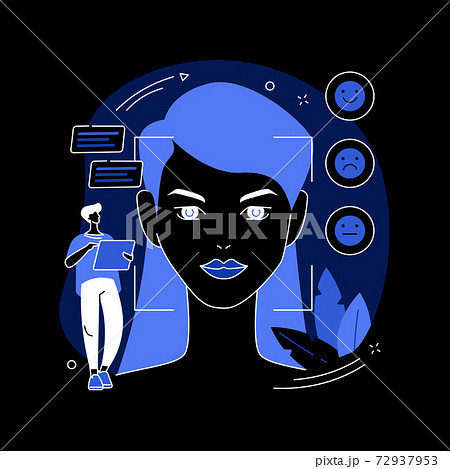 Emotion detection abstract concept vector illustration. Emotion detection abstract concept vector illustration. 72937953