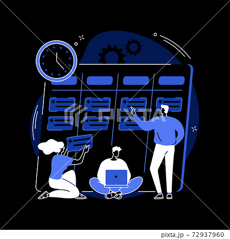 Task management abstract concept vector illustration. Task management abstract concept vector illustration. 72937960