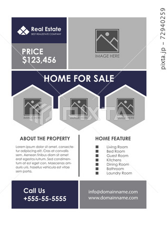 Modern Real Estate Business Flyer Design Template 72940259