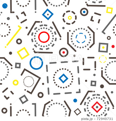Abstract background with geometric shapes and lines. Minimal seamless pattern cover template design for prints 72940731