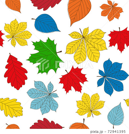 Abstract Autumn LeavesSeamless Pattern Background. Vector Illustration Abstract Autumn LeavesSeamless Pattern Background. Vector Illustration 72941395