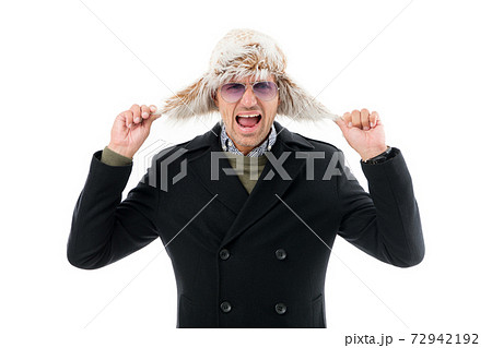 Fashionista guy. Mature fashion model enjoy cold weather style. 72942192