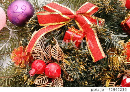 Colorful Christmas garland 72942236