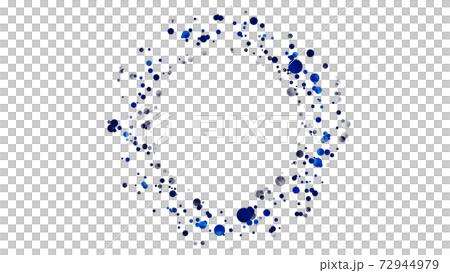 CGパーティカル　輪になって広がる球体 72944979