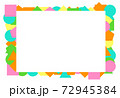 カラフル　ポップ　フレーム 72945384