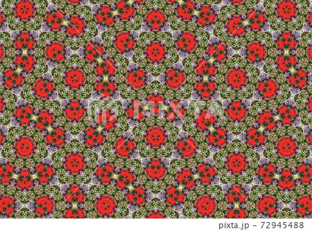 Christmas background tile red green and white color illustration 72945488