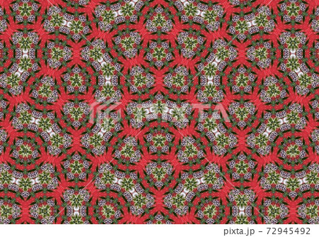 Christmas background tile red green and white color illustration 72945492