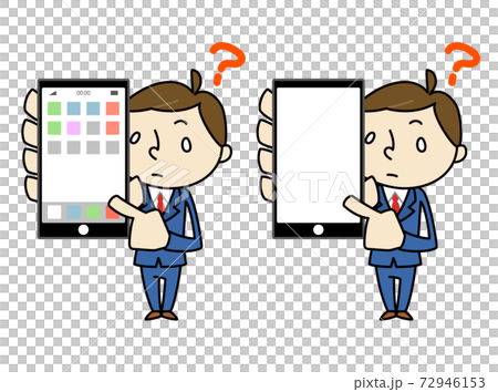 商務男性智能手機屏幕好 72946153