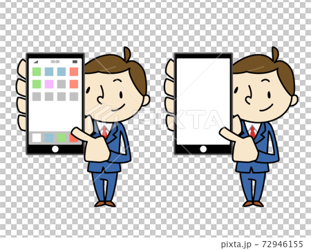 商務男性智能手機屏幕好 72946155