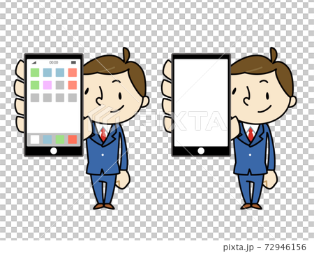 商務男性智能手機屏幕 72946156