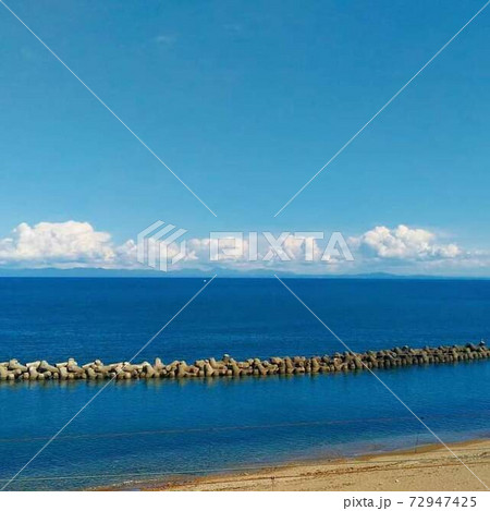 北海道西部の砂浜 北海道西部の砂浜 72947425