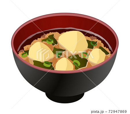 じゃがいもの味噌汁 じゃがいもの味噌汁 72947869