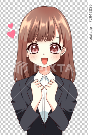 Women are happy with their eyes in their hearts (suits) Women are happy with their eyes in their hearts (suits) 72948859