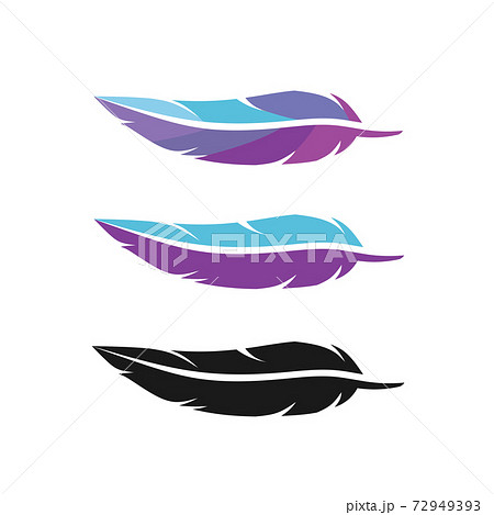 Feather icon simple vector sign and modern symbol. Feather vector icon illustration	 72949393