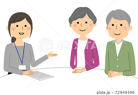 相談にのる女性 打ち合わせ 相談にのる女性 打ち合わせ 72949396