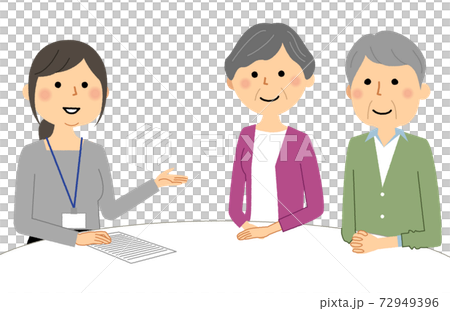 相談にのる女性 打ち合わせ 相談にのる女性 打ち合わせ 72949396