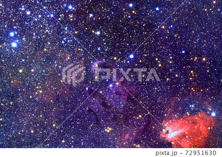 Outer space art. Starfield. Elements of this image furnished by NASA. 72951630