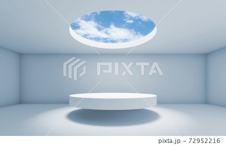 Abstract empty interior background, showroom 3 d 72952216