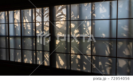 坐漁荘の障子に写る影 坐漁荘の障子に写る影 72954056