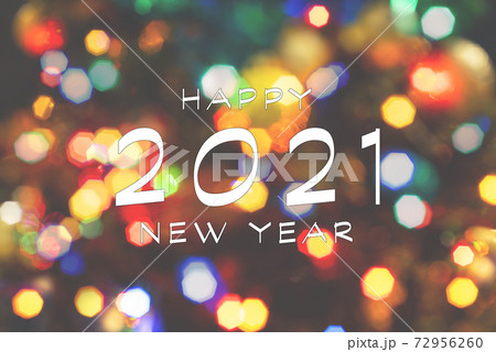 Happy New Year greeting card. 2021. Happy New Year greeting card. 2021. 72956260