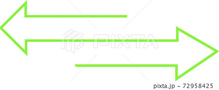 Double Arrows With Neon Green Lines Pointing In のイラスト素材