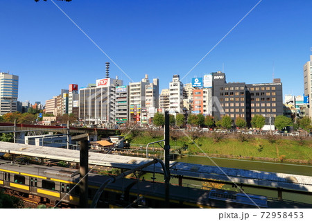 【千代田区】市ヶ谷駅前の風景 【千代田区】市ヶ谷駅前の風景 72958453