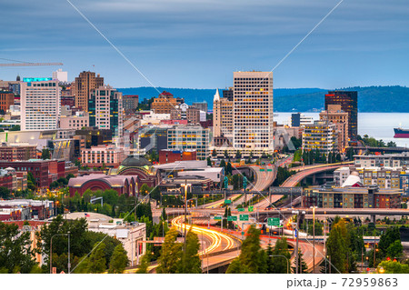 Tacoma, Washington, USA Skyline 72959863