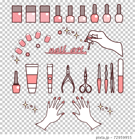 Nail set pink 72959955