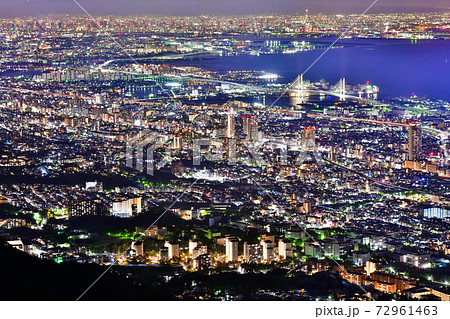 神戸 掬星台からの夜景 神戸 掬星台からの夜景 72961463