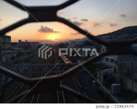 夕日 夕日 72963474