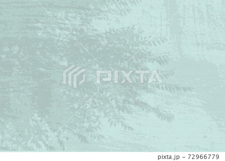 Natural light casts shadows from an willow branch on the blue-greeen wall background. Shadow overlay effect 72966779
