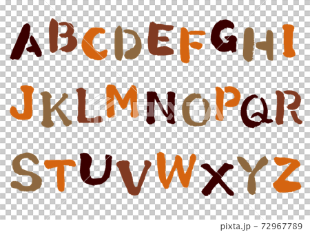 手繪彩色字母大寫 72967789