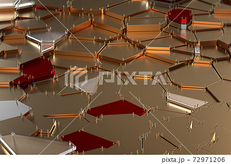 broken golden glass with sharp pieces over background broken golden glass with sharp pieces over background 72971206